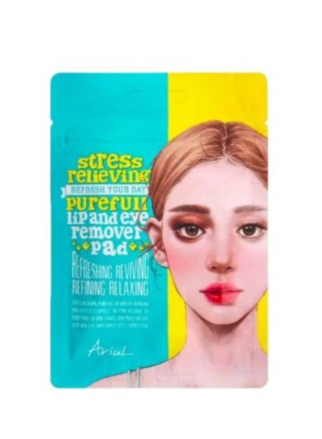 Purefull Lip and Eye Makeup Remover Pads - 10 Pads